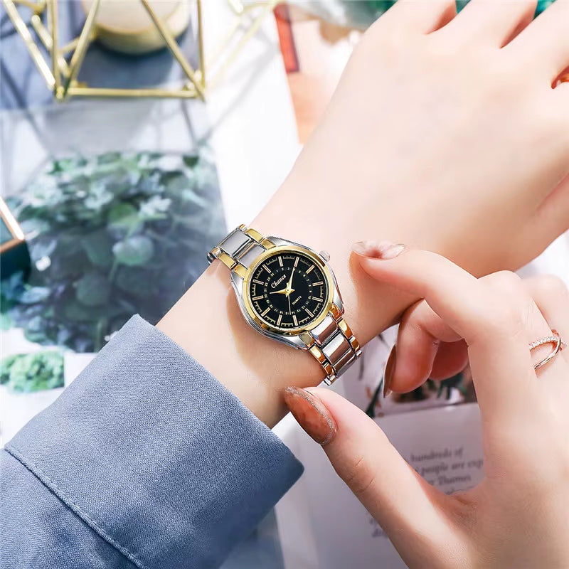 Women'S Watch Fashion Stainless Steel Band Analog Quartz Watches