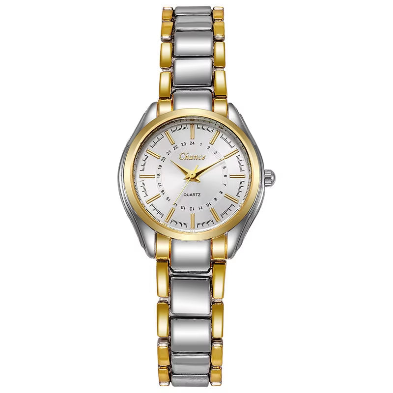 Women'S Watch Fashion Stainless Steel Band Analog Quartz Watches